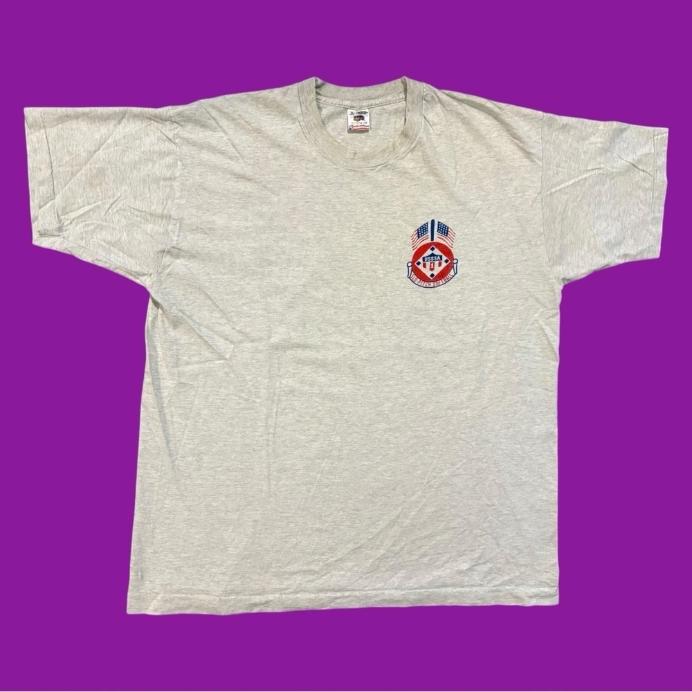 90s Black American Softball Tee - Picture 2 of 4